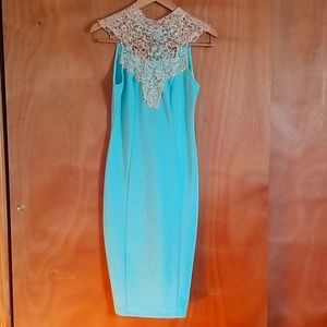 Dress in size M mint and ivory